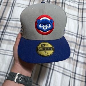 New Era Gray and Blue Chicago Cubs
